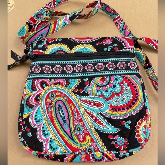 Vera Bradley Boho Parisian Paisley Adjustable Crossbody bag.  8.5”x8.5” - Picture 1 of 7